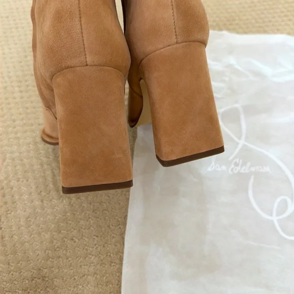 Beige camel colored suede boots by Sam Edelman - Picture 5 of 8
